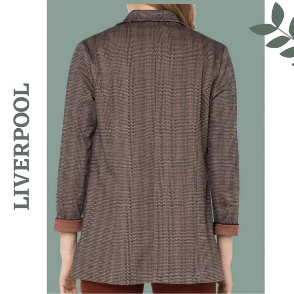 Liverpool LM1210CA71 Boyfriend Blazer with Princess Dart Brown  Size Extra Large - Picture 3 of 11